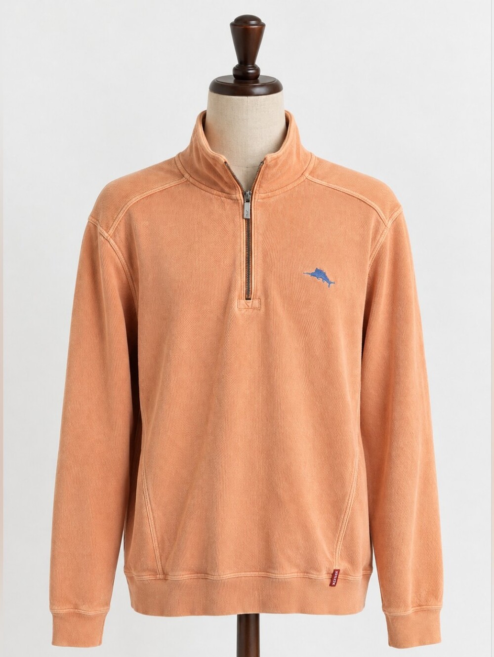 Tommy Bahama Relax Men's Peach Quarter-Zip Pullover Size M